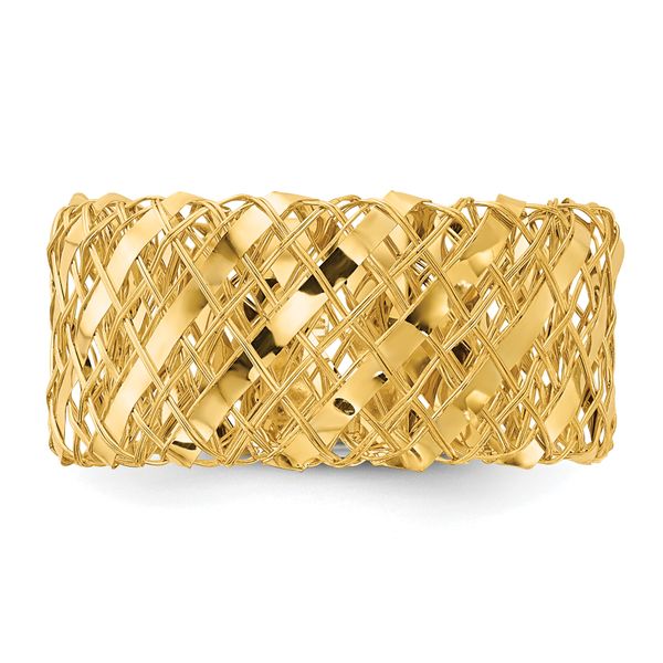 Leslie's 14K Polished Woven Stretch Ring - Image 4