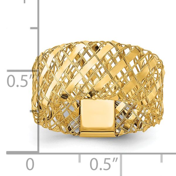 Leslie's 14K Polished Woven Stretch Ring - Image 5