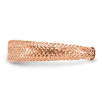 Leslie's 14K with Rose Gold Plating Mesh Tapered Stretch Ring - Image 3