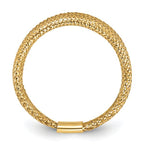 Leslie's 14K Mesh Tapered Stretch Ring - Image 2