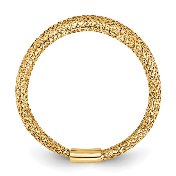 Leslie's 14K Mesh Tapered Stretch Ring - Image 2