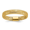 Leslie's 14K Polished Mesh Stretch Ring