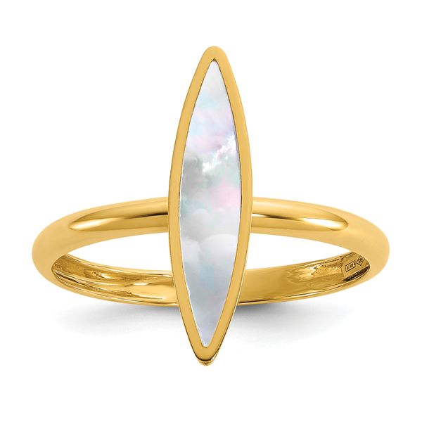 Leslie's 14K Polished Mother of Pearl Fancy Ring