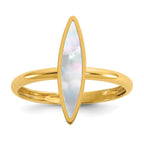 Leslie's 14K Polished Mother of Pearl Fancy Ring