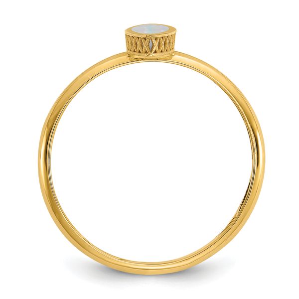 Leslie's 14K Polished Mother of Pearl Fancy Ring - Image 2