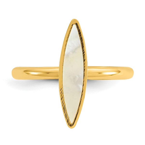 Leslie's 14K Polished Mother of Pearl Fancy Ring - Image 4