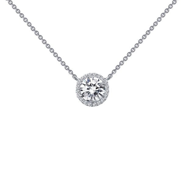 1.23 CTW Halo Necklace