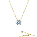 Frameless Solitaire Necklace