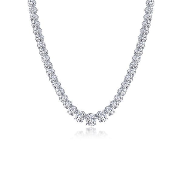 59 CTW Graduated Tennis Necklace