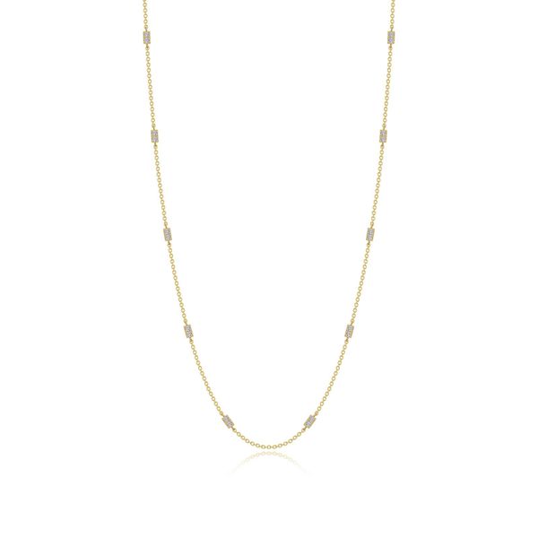 0.6 CTW Adjustable Station Necklace