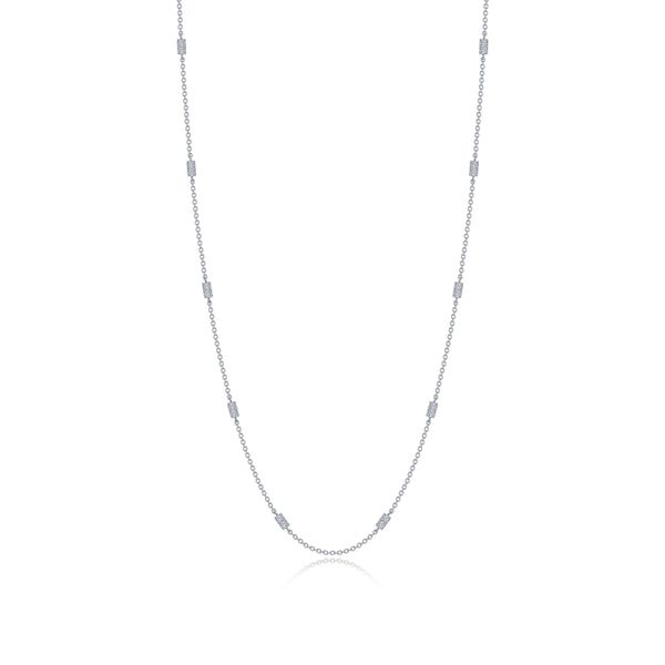 0.72 CTW Adjustable Station Necklace