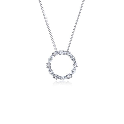 1.45 CTW Open Circle Necklace