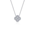 0.65 CTW Halo Necklace