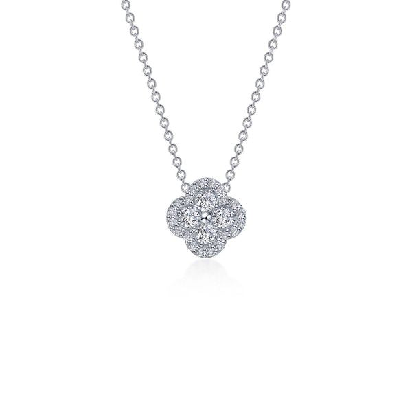 0.65 CTW Halo Necklace