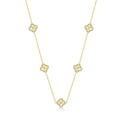 Gold Clover Motif Necklace