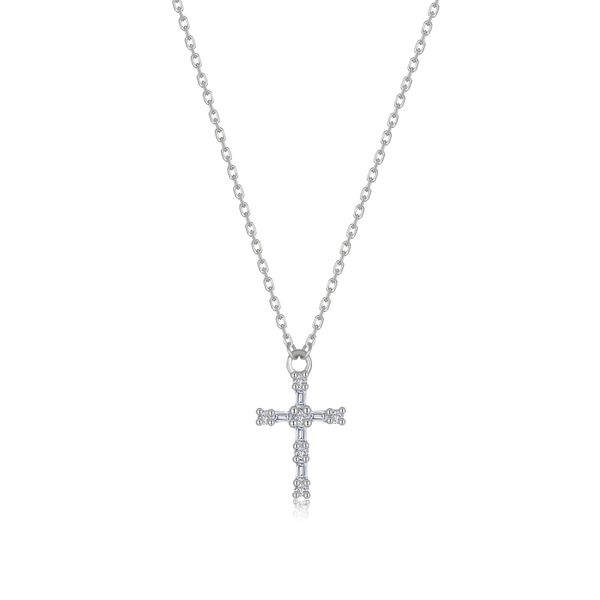 Eden Baguette Cross Necklace