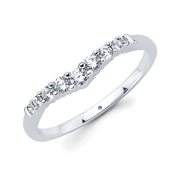 14k White Gold Anniversary Ring