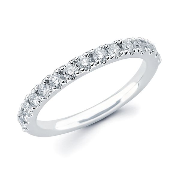 14k White Gold Anniversary Ring
