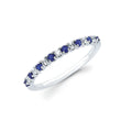 14k White Gold Gemstone Ring