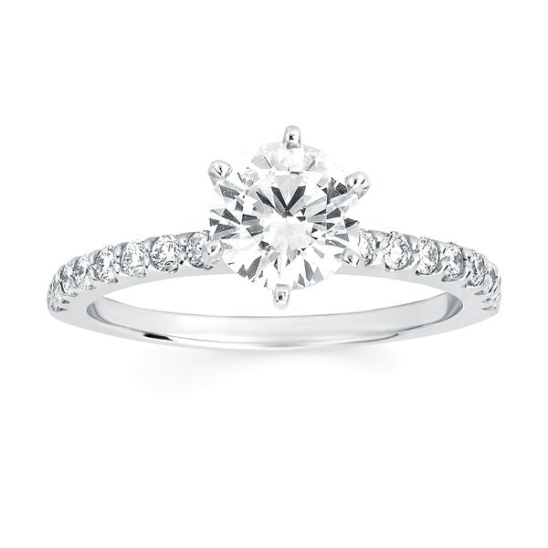 14k White Gold Bridal Set - Image 2