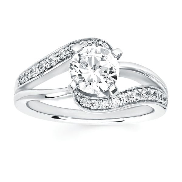 14k White Gold Bridal Set - Image 2
