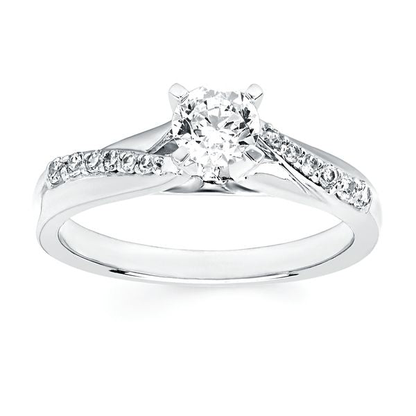 14k White Gold Bridal Set - Image 2