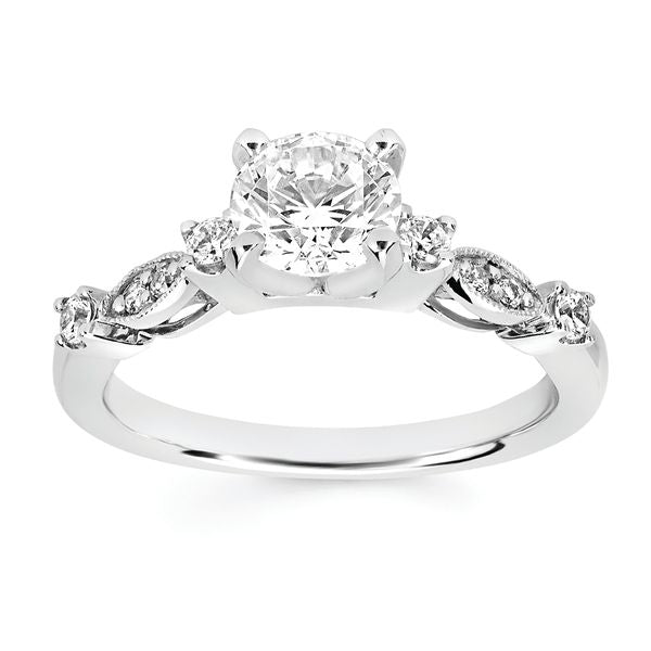 14k White Gold Bridal Set - Image 2