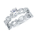 14k White Gold Bridal Set