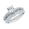 14k White Gold Bridal Set