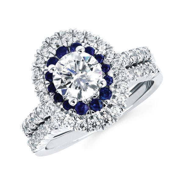 14k White Gold Bridal Set