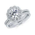 14k White Gold Bridal Set