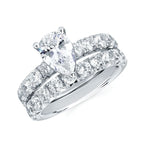 14k White Gold Bridal Set