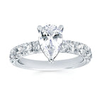 14k White Gold Bridal Set - Image 2