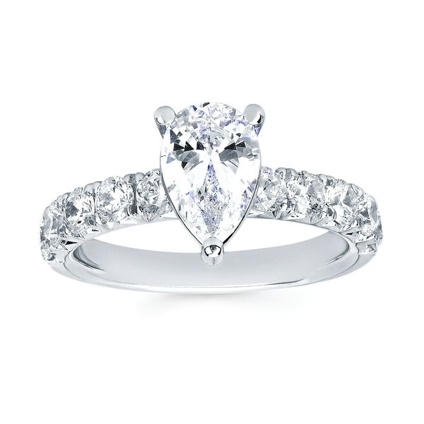 14k White Gold Bridal Set - Image 2