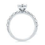 14k White Gold Bridal Set - Image 4