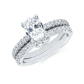 14k White Gold Bridal Set