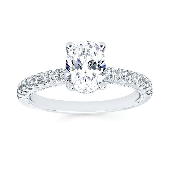 14k White Gold Bridal Set - Image 2