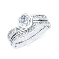 14k White Gold Bridal Set