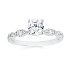 14k White Gold Bridal Set - Image 2