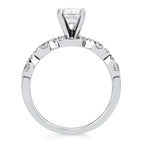14k White Gold Bridal Set - Image 4