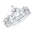 14k White Gold Bridal Set