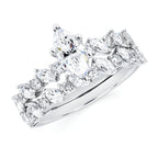 14k White Gold Bridal Set