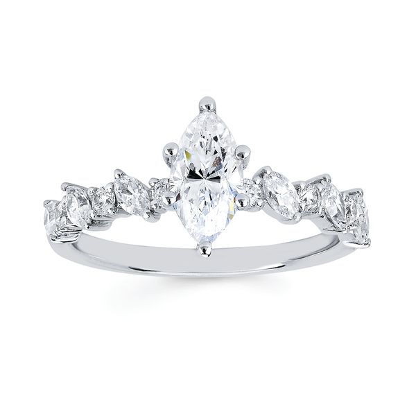 14k White Gold Bridal Set - Image 2