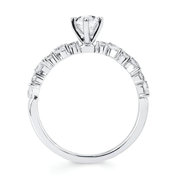 14k White Gold Bridal Set - Image 4