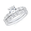 14k White Gold Bridal Set