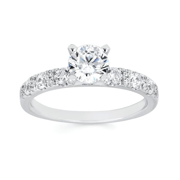 14k White Gold Bridal Set - Image 2