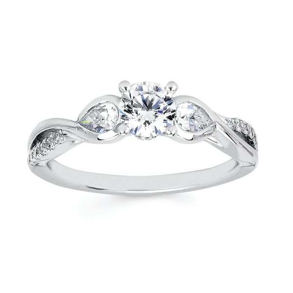 14k White Gold Bridal Set - Image 2
