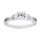 14k White Gold Bridal Set - Image 2