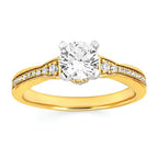 14k Yellow Gold Bridal Set - Image 2