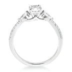 14k White Gold Bridal Set - Image 4